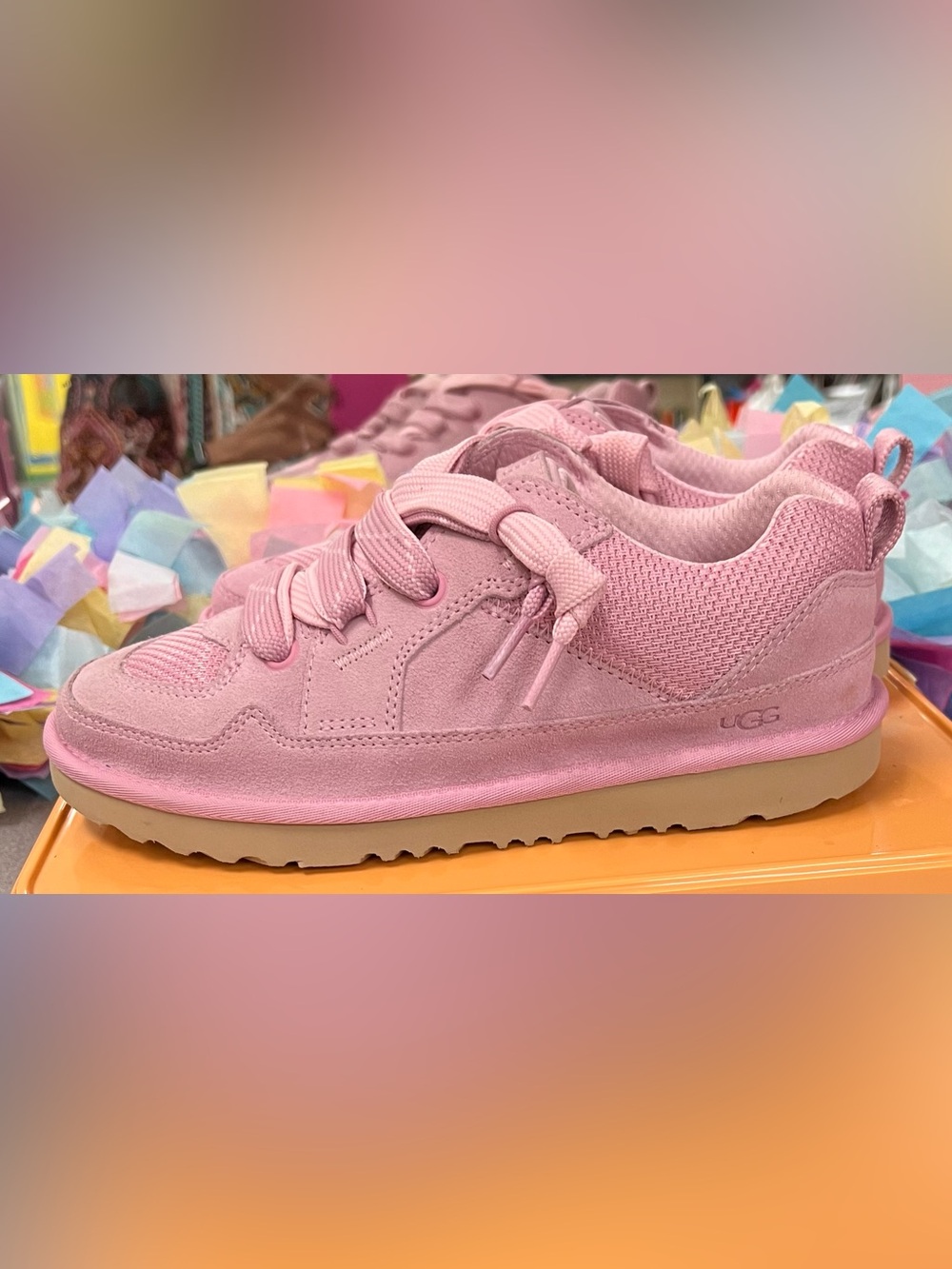 Ugg Women’s Sz 8 PINK Lowmel Sneakers - Picture 5 of 10